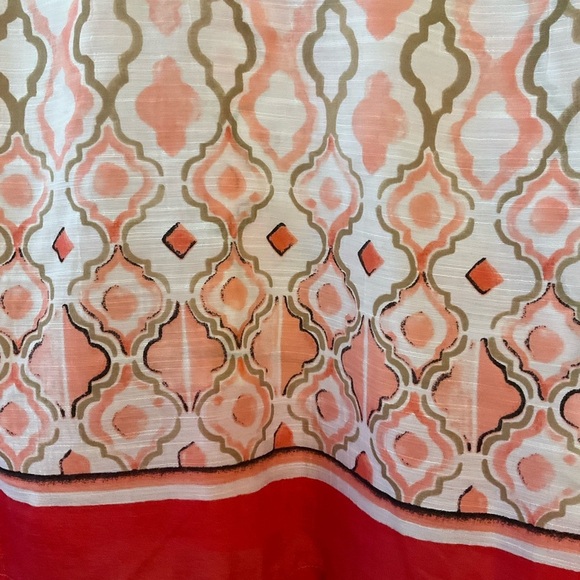 Rafaella Top - Blouse - Tunic LP Polyester Tangerine, Peach, Beige 3/4 Sleeves - Picture 4 of 10